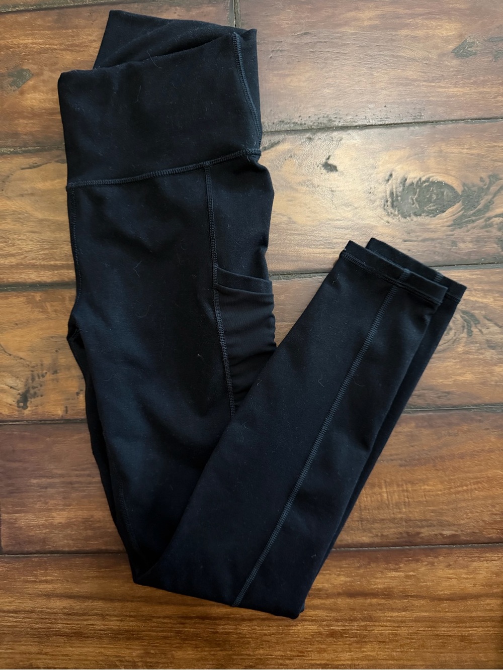 Fabletics Power Hold Black High-Waist Leggings With Pockets